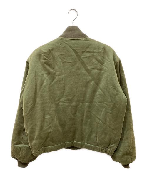 SASQUATCHfabrix.（サスクワッチファブリックス）SASQUATCHfabrix. (サスクワッチファブリックス) GRAPHIC FIGHT JACKET グリーン サイズ:XLの古着・服飾アイテム