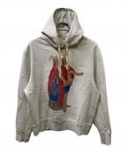 KHOKIコッキ）の古着「プリントパーカー」｜グレー