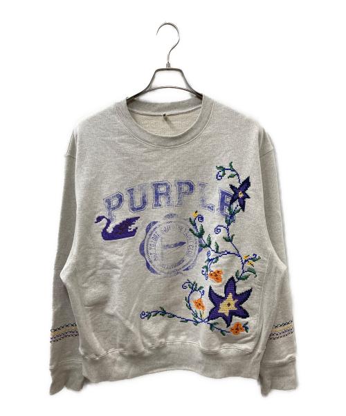 KHOKI（コッキ）KHOKI (コッキ) Cross-stitch sweat shirt グレー サイズ:3の古着・服飾アイテム