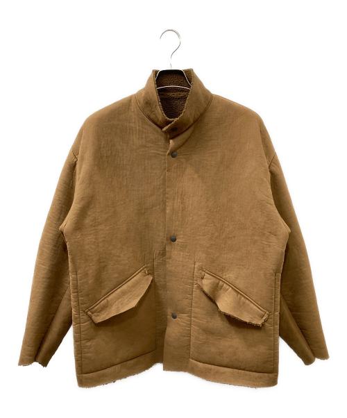 N.HOOLYWOOD（エヌ ハリウッド）N.HOOLYWOOD (エヌ ハリウッド) REVERSIBLE STAND COLLAR BLOUSON ブラウン サイズ:38の古着・服飾アイテム