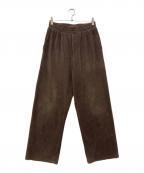 MATSUFUJIマツフジ）の古着「イージーコーデュロイパンツ」｜ブラウン