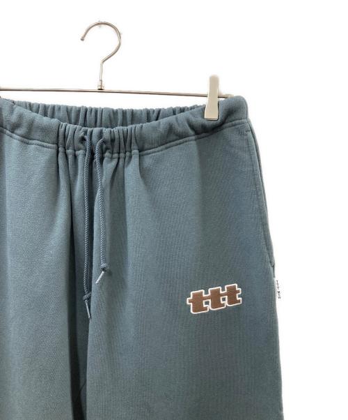 TTT MSW（ティー）TTT MSW (ティー) ttt logo sweat pants グリーン サイズ:Ｌの古着・服飾アイテム