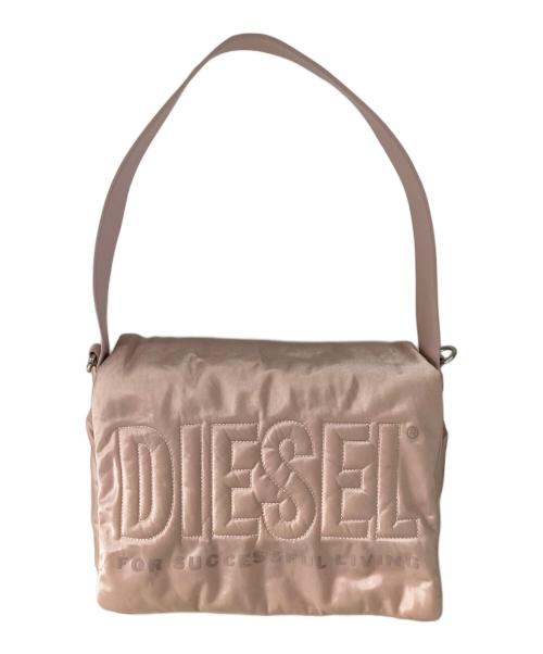 DIESEL（ディーゼル）DIESEL (ディーゼル) パデッド ショルダーバッグ ピンクの古着・服飾アイテム