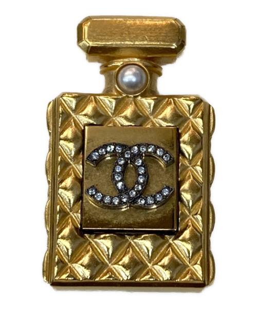 CHANEL（シャネル）CHANEL (シャネル) パフュームボトル ブローチ ゴールドの古着・服飾アイテム