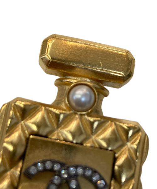 CHANEL（シャネル）CHANEL (シャネル) パフュームボトル ブローチ ゴールドの古着・服飾アイテム