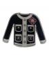 CHANEL（シャネル）の古着「ジャケットデザインブローチ」｜ブラック×ホワイト