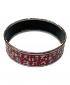 HERMESエルメス）の古着「エマイユGM 七宝焼き バングル」｜ホワイト×レッド