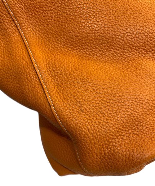 HERMES（エルメス）HERMES (エルメス) ドゥブルセンス45 トリヨンクレマンス トートバッグ ブラウン×オレンジの古着・服飾アイテム
