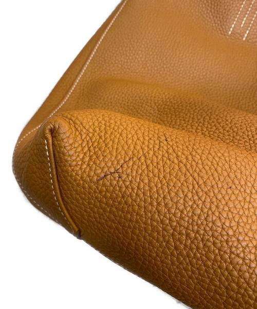 HERMES（エルメス）HERMES (エルメス) ドゥブルセンス45 トリヨンクレマンス トートバッグ ブラウン×オレンジの古着・服飾アイテム