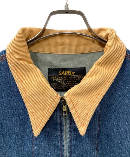 SAPEur（サプール）SAPEur (サプール) デニムジャケット ブルー サイズ:XXLの古着・服飾アイテム