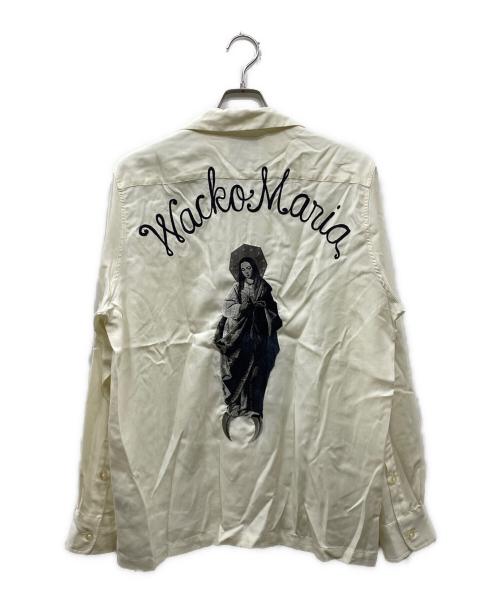 WACKO MARIA（ワコマリア）WACKO MARIA (ワコマリア) マリアエンブロイダリー オープンカラーシャツ ホワイト サイズ:Mの古着・服飾アイテム