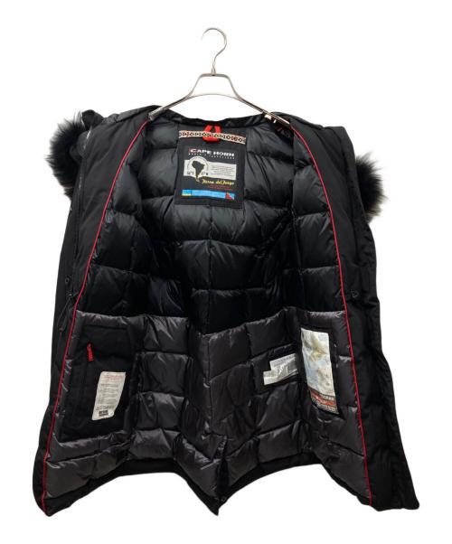 CAPEHORN（ケープホーン）CAPEHORN (ケープホーン) BEAGLE ダウンコート ブラック サイズ:42の古着・服飾アイテム