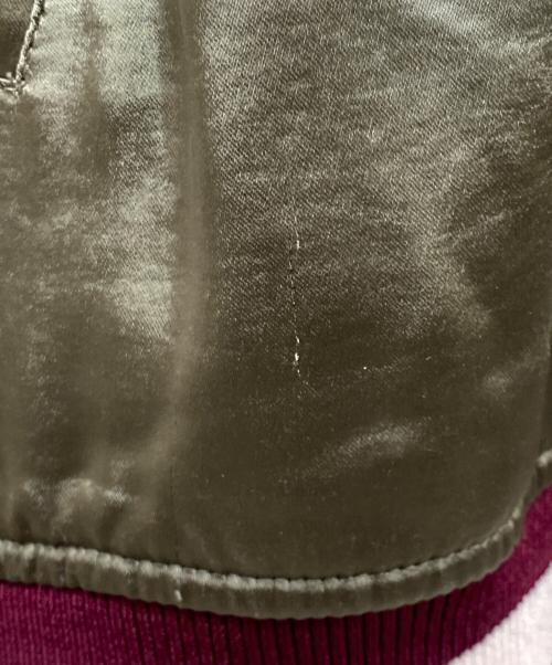 DIESEL（ディーゼル）DIESEL (ディーゼル) スカジャン グリーン×ネイビー サイズ:Lの古着・服飾アイテム