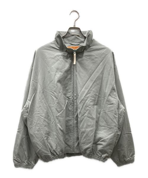 studio seven（スタジオセブン）STUDIO SEVEN (スタジオセブン) Back Logo Text Jacket スタンドカラージャケット グレー サイズ:Lの古着・服飾アイテム