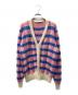 Walk Of Shame（ウォーク オブ シェイム）の古着「モヘア混カーディガン」｜ピンク×ブルー