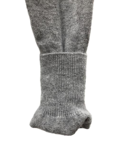 Maison Margiela 4（メゾンマルジェラ 4）Maison Margiela 4 (メゾンマルジェラ 4) エンブロイダードセーター 刺繍 エルボーパッチ グレー サイズ:XSの古着・服飾アイテム