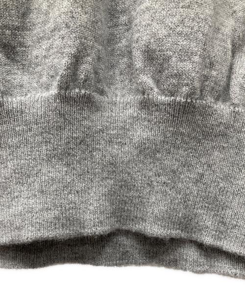 Maison Margiela 4（メゾンマルジェラ 4）Maison Margiela 4 (メゾンマルジェラ 4) エンブロイダードセーター 刺繍 エルボーパッチ グレー サイズ:XSの古着・服飾アイテム