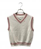 Maison Margielaメゾンマルジェラ）の古着「Replica コットンカシミヤ ニットベスト」｜ホワイト