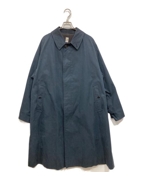 LE（エルイー）LE (エルイー) コットンギャバ バルカラーコート ネイビー サイズ:1の古着・服飾アイテム