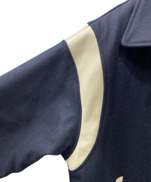 BLUETOWWN（ブルータウントウキョウ）BLUETOWWN (ブルータウントウキョウ) WOOL STADIUM JACKET/ウールスタジャン ネイビー サイズ:Sの古着・服飾アイテム