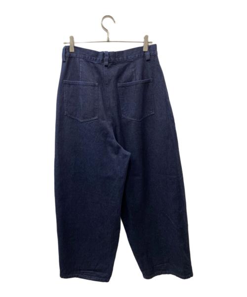 EVISTUB J（EVISTUB J）EVISTUB J (EVISTUB J) ワイドデニムパンツ インディゴ サイズ:Mの古着・服飾アイテム