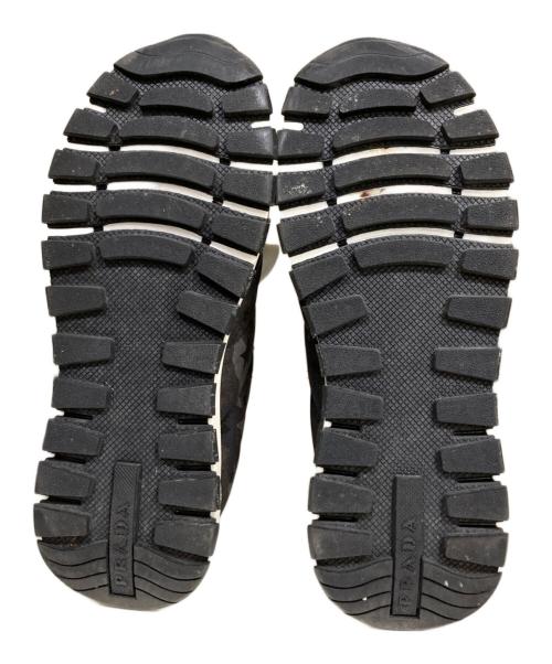 PRADA（プラダ）PRADA (プラダ) ローカットスニーカー グレー×ブラック サイズ:36の古着・服飾アイテム