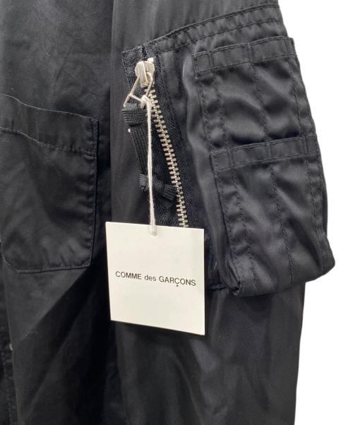 COMME des GARCONS HOMME（コムデギャルソン オム）COMME des GARCONS HOMME (コムデギャルソン オム) ミリタリーアーム切替シャツ ブラック サイズ:Mの古着・服飾アイテム