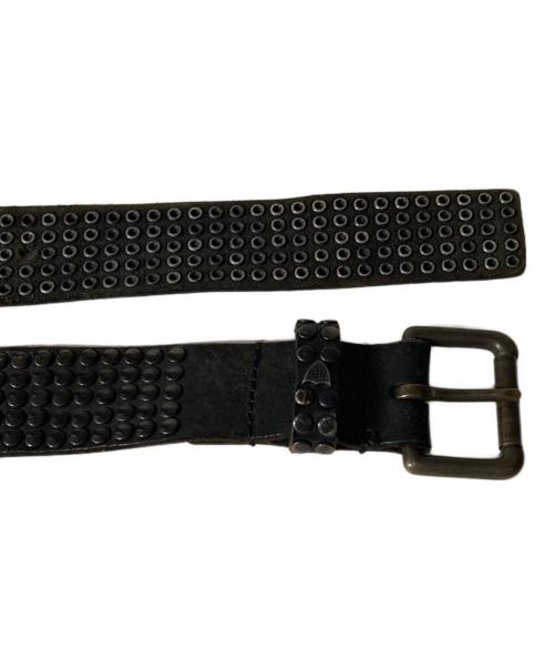 htc（エイチティーシー）htc (エイチティーシー) 5連スタッズベルト ブラック サイズ:85/34の古着・服飾アイテム