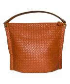 BOTTEGA VENETAボッテガベネタ）の古着「イントレチャート ハンドバッグ」｜オレンジ