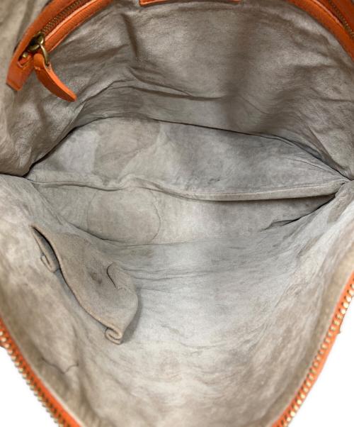 BOTTEGA VENETA（ボッテガベネタ）BOTTEGA VENETA (ボッテガベネタ) イントレチャート ハンドバッグ オレンジの古着・服飾アイテム