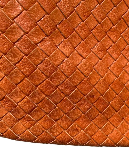 BOTTEGA VENETA（ボッテガベネタ）BOTTEGA VENETA (ボッテガベネタ) イントレチャート ハンドバッグ オレンジの古着・服飾アイテム
