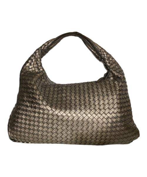 BOTTEGA VENETA（ボッテガベネタ）BOTTEGA VENETA (ボッテガベネタ) イントレチャート ワンショルダーバッグ シャンパンゴールドの古着・服飾アイテム