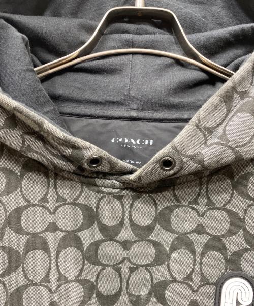 COACH（コーチ）COACH (コーチ) Cロゴ シグネチャー スウェット パーカー ブラック サイズ:不明（タグ消え）の古着・服飾アイテム