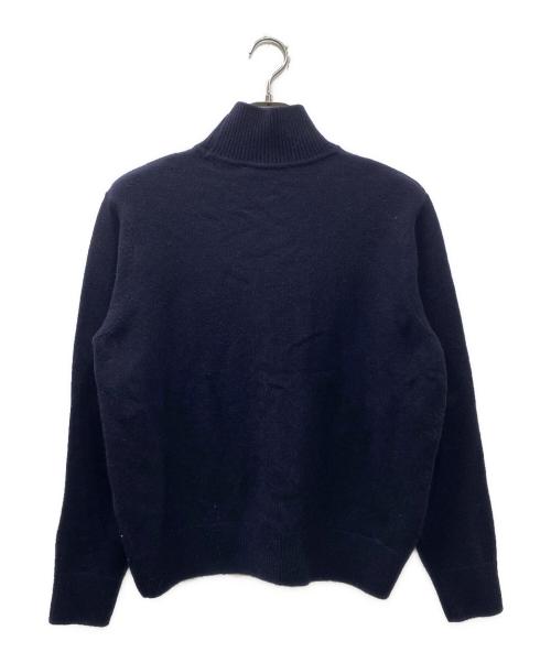 maison kitsune（メゾンキツネ）MAISON KITSUNE (メゾンキツネ) BABY FOX PATCH BOXY KNIT ネイビー サイズ:Mの古着・服飾アイテム
