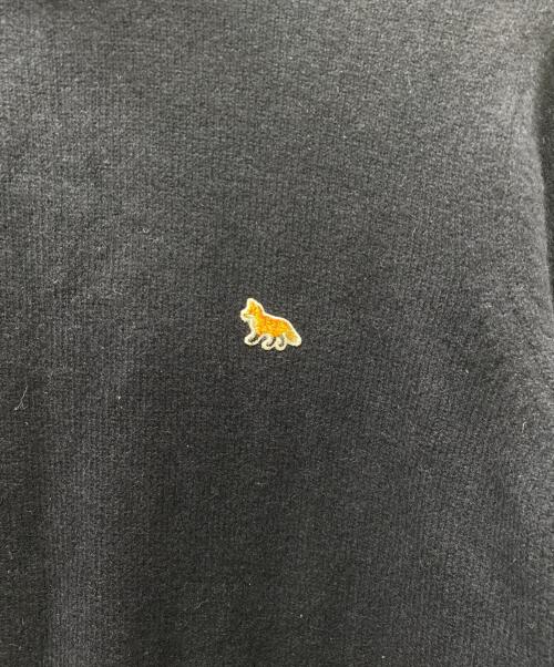 maison kitsune（メゾンキツネ）MAISON KITSUNE (メゾンキツネ) BABY FOX PATCH BOXY KNIT ネイビー サイズ:Mの古着・服飾アイテム