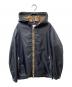 BURBERRY（バーバリー）の古着「ノヴァチェック切替ナイロンジャケット」｜ブラック
