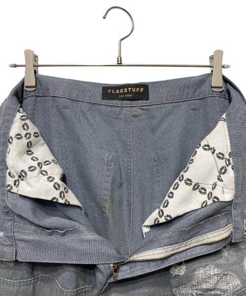 flagstuff（フラグスタフ）flagstuff (フラグスタフ) BORO DUCK PANTS グレー サイズ:Ｍの古着・服飾アイテム