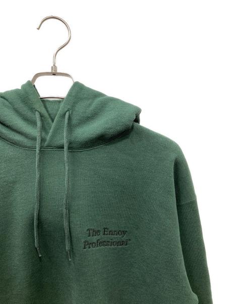 The Ennnoy Professional（ザ エンノイ プロフェッショナル）The Ennnoy Professional (ザ エンノイ プロフェッショナル) ロゴ刺繍スウェットプルオーバーパーカー グリーン サイズ:Mの古着・服飾アイテム