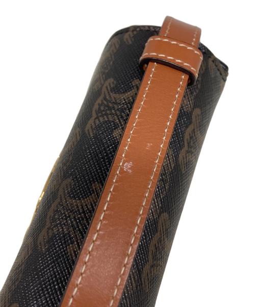 CELINE（セリーヌ）CELINE (セリーヌ) ミニクロード/トリオンキャンバス＆カーフスキン ブラウン サイズ:OneSizeの古着・服飾アイテム