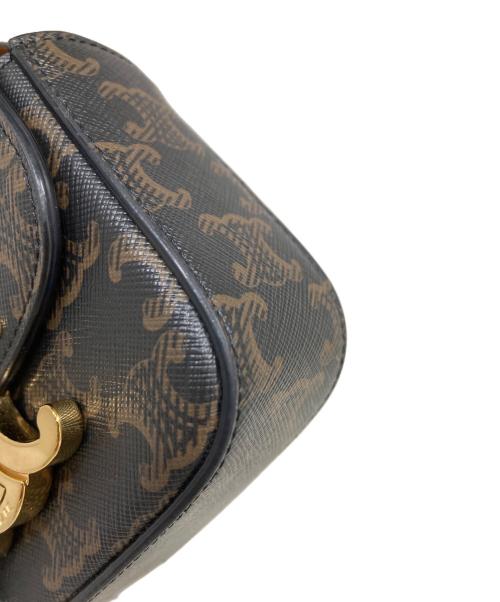 CELINE（セリーヌ）CELINE (セリーヌ) ミニクロード/トリオンキャンバス＆カーフスキン ブラウン サイズ:OneSizeの古着・服飾アイテム