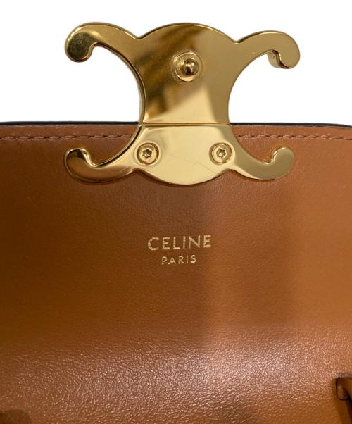 CELINE（セリーヌ）CELINE (セリーヌ) ミニクロード/トリオンキャンバス＆カーフスキン ブラウン サイズ:OneSizeの古着・服飾アイテム