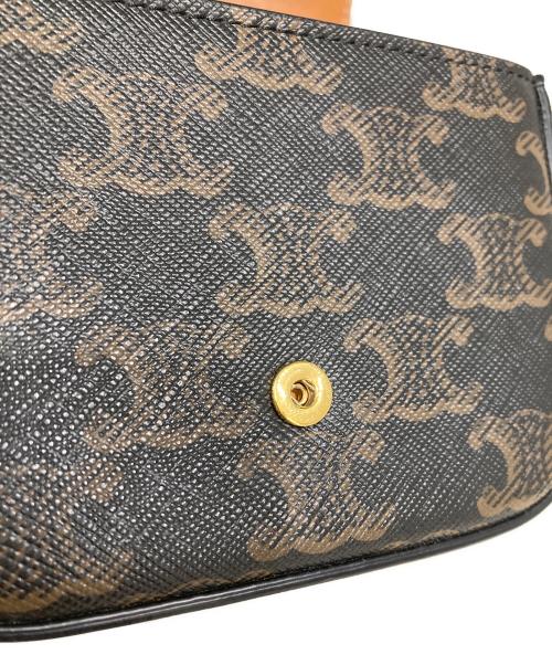 CELINE（セリーヌ）CELINE (セリーヌ) ミニクロード/トリオンキャンバス＆カーフスキン ブラウン サイズ:OneSizeの古着・服飾アイテム