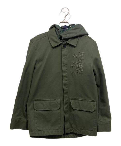 Zadig&Voltaire（ザディグエヴォルテール）Zadig&Voltaire (ザディグエヴォルテール) スタッズミリタリージャケット/ライナー付き グリーン サイズ:XSの古着・服飾アイテム