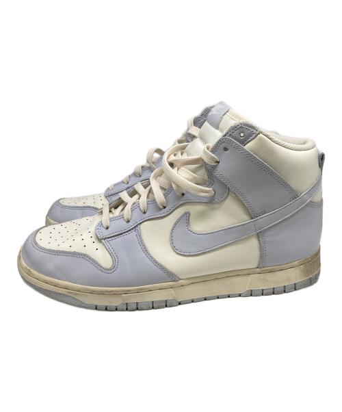 NIKE（ナイキ）NIKE (ナイキ) WMNS DUNK HIGH FOOT BALL GREY ハイカットスニーカー アイボリー×ブルー サイズ:28.5cmの古着・服飾アイテム