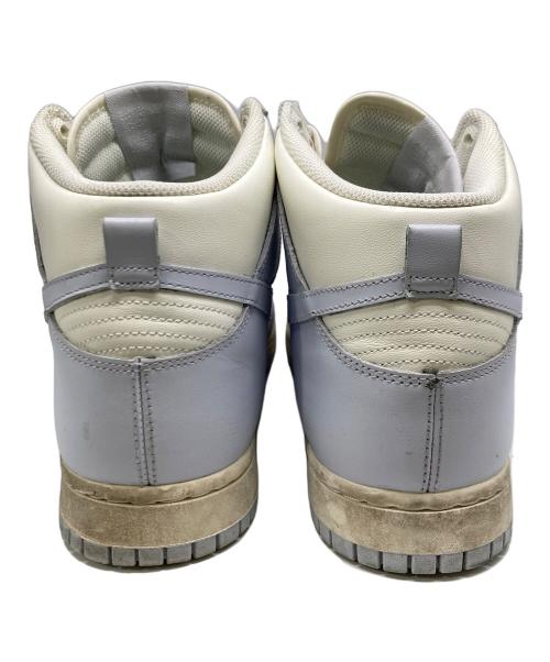 NIKE（ナイキ）NIKE (ナイキ) WMNS DUNK HIGH FOOT BALL GREY ハイカットスニーカー アイボリー×ブルー サイズ:28.5cmの古着・服飾アイテム