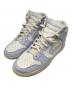 NIKE（ナイキ）の古着「WMNS DUNK HIGH FOOT BALL GREY ハイカットスニーカー」｜アイボリー×ブルー