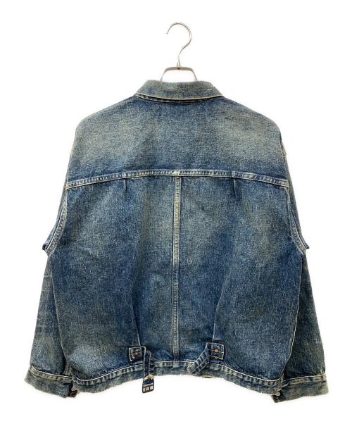 New Manual（ニュー・マニュアル）New Manual (ニュー・マニュアル) LV36's T-BACK JACKET デニムジャケット ブルー サイズ:Freeの古着・服飾アイテム