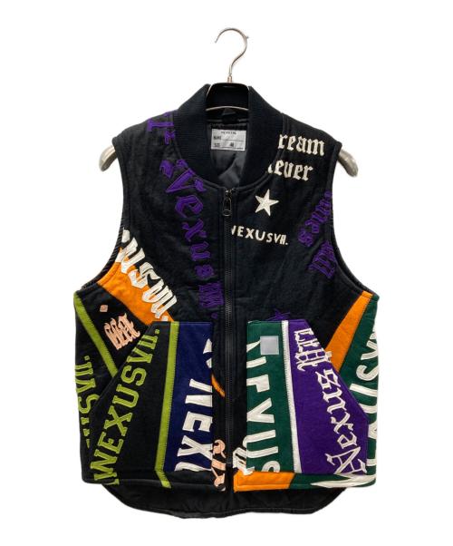 NEXUSVII（ネクサスセブン）NEXUSVII (ネクサスセブン) PENNANT ZIP-UP VEST ベスト ブラック サイズ:48の古着・服飾アイテム