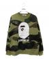 A BATHING APE（ア ベイシング エイプ）の古着「1ST CAMO CREWNECK SWEATSHIRT スウェット」｜グリーン