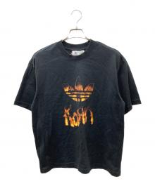 adidas×KORN（アディダス×コーン）の古着「プリントTシャツ」｜ブラック